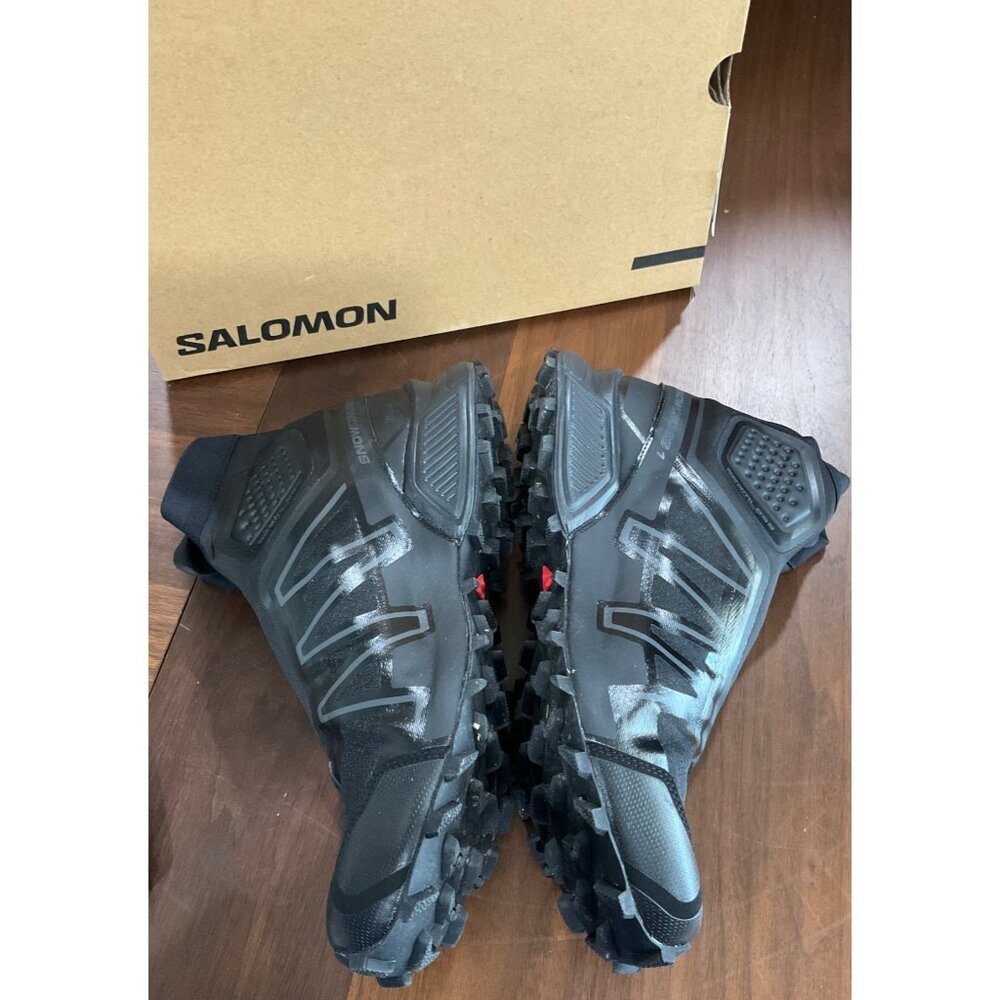 SALOMON Snowcross Sneakers in Black Magnet 12 With Box Mens Outdoor High Tops - Picture 3 of 16